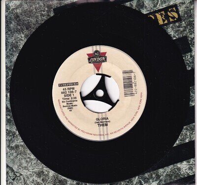 THEM..GLORIA / HERE COMES THE NIGHT..EXCELLENT USA LONDON POP / BEAT 7".882 106