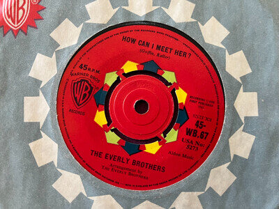 The Everly Brothers - How Can I Meet Her - WB 67 - 1962 - Vinyl Excellent
