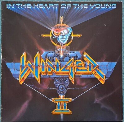 WINGER II IN THE HEART OF THE YOUNG 12" VINYL LP ALBUM RECORD & INNER NEAR MINT