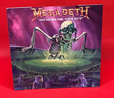 MEGADETH No More Mr. Nice Guy 1989 UK 7" vinyl single Different Breed DEAD ON