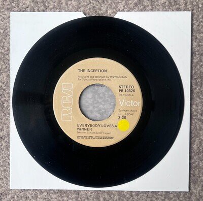 The Inception "Everybody Loves A Winner" - RCA - Northern Soul - VG+