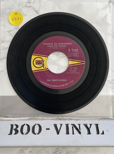The Temptations - Ungena Za Ulimwengu (Unite The World) 1970 7" Vinyl Record EX