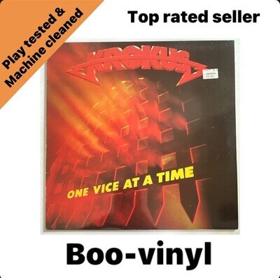Krokus One Vice At A Time LP Vinyl Arista Records 1982 Heavy Metal Ex / Vg+