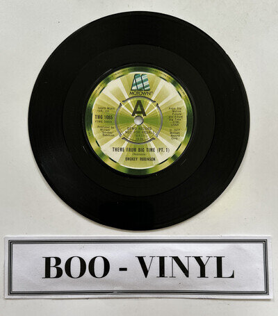 Promo / Demo Smokey Robinson - Theme From Big Time (Pt. 1) 7” Soul Record VG+