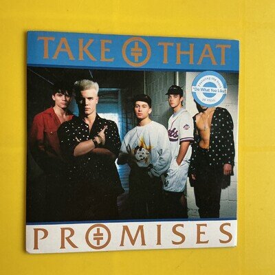 TAKE THAT Promises/Do What You Like. Vinyl Single. RCA (1991). EX/EX