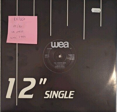 London Boys Self Titled Vinyl Record EX/VG+ YZ 393T 1989