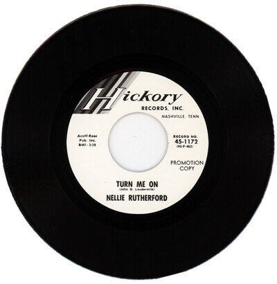 NELLIE RUTHERFORD "TURN ME ON c/w LAUGHING AT ME" 1963 R&B / POPCORN