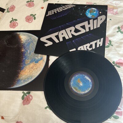** JEFFERSON STARSHIP : EARTH : GRUNT 1978 VINYL LP + INNER **NEAR MINT VINYL