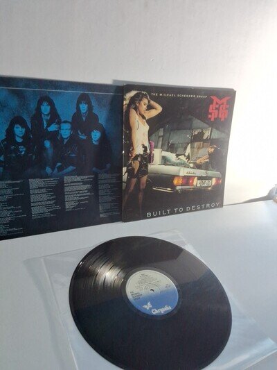 The Michael Schenker Group Built to Destroy Vinyl VG+ CHR1441 Pic Insert (48)