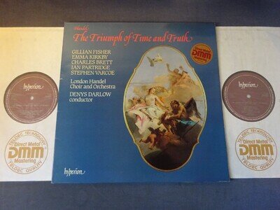 HANDEL: THE TRIUMPH OF TIME & TRUTH 2LP GF, London Handel C/O, HYPERION A66071/2