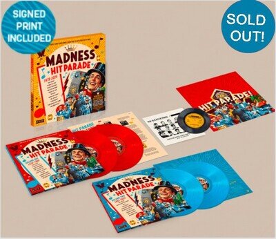 Madness - Hit Parade 4 LP + 7" boxset signed print 500 Copies SOLD OUT!