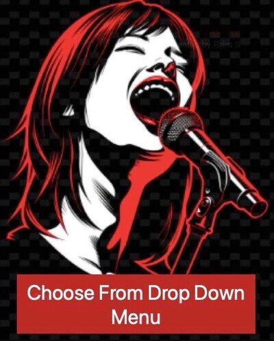 Female Vocal - Pick From Drop Down Menu - Madonna Carey Kylie Whitney Midler Etc