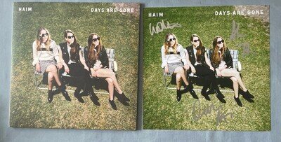 Haim - Days Are Gone - 1st Press 2013 2xLP With Signed Print