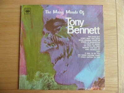TONY BENNETT: THE MANY MOODS OF 1964 BRAZILIAN CBS LP 33RPM VG RARE