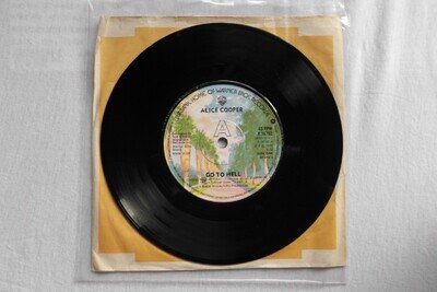ALICE COOPER GO TO HELL WARNER BROS RECORDS UK 7" VINYL SINGLE RECORD