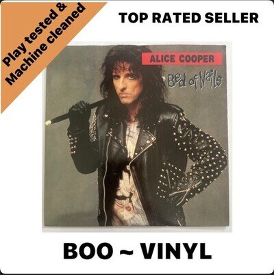 Alice Cooper Bed Of Nails 7” Vinyl 1989 Epic Records EX / EX