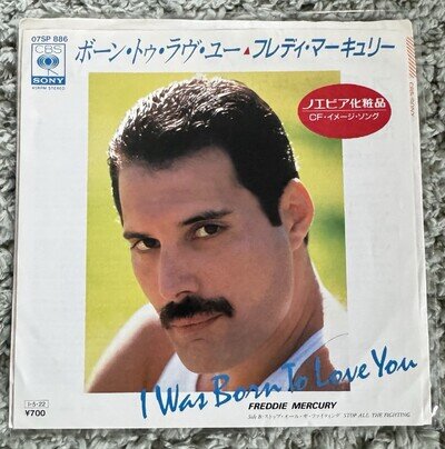 Freddie Mercury I Was Born To Love You Japanese 7” Single