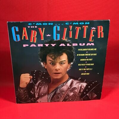C'Mon The Gary Glitter Party Album 1987 Vinyl LP Another Rock 'N' Roll Christmas