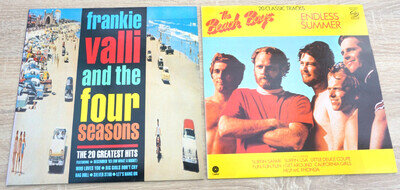 FRANKIE VALLI AND THE FOUR SEASONS / THE BEACH BOYS - 2 X EX VINYL LPS !