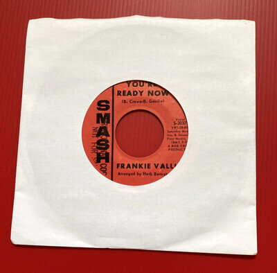 FRANKIE VALLI You're Ready Now - 1966 USA 7" PROMO vinyl single Cry For Me 45