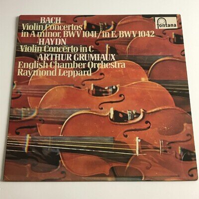 Arthur Grumiaux/Leppard - Bach/Haydn Violin Concertos LP - 6530 004 EX/EX