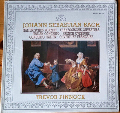 Bach: Italian Concerto/French Overture Pinnock LP (New)