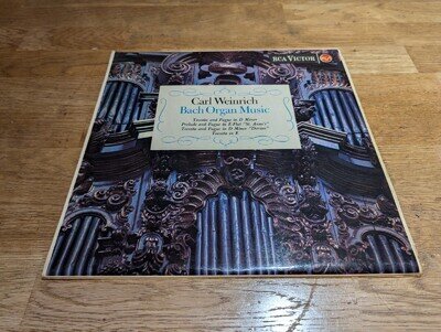 SB-6529 ED1 Carl Weinrich Bach Organ Music Vol. 1 RCA Stereo