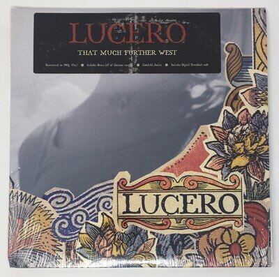 LUCERO “That Much Further West” Vinyl Record Album LP Sabot 2011 Pressing Shrink