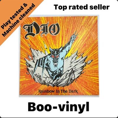 DIO "Rainbow In The Dark" 12" Single UK 1983 Vertigo DIO 212 EX / EX CONDITION