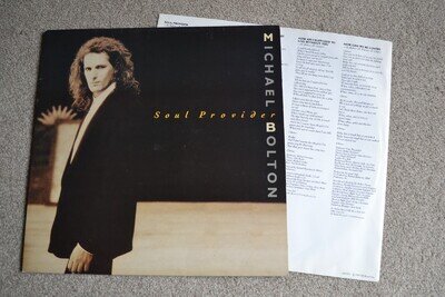 Michael Bolton Soul Provider 12" Vinyl LP 1989 CBS 465343 1 Blues Soft Rock VG+
