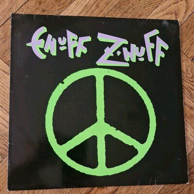 ENUFF Z'NUFF Enuff Z'Nuff 12" LP Vinyl 1989 RARE German Press Vg+/Vg+