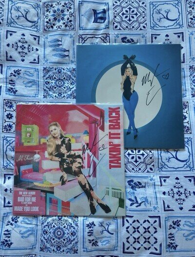 Meghan Trainor Signed Vinyl Bundle Timeless And Takin’ It Back