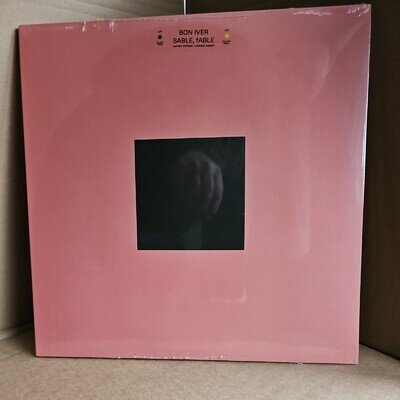 Bon Iver SABLE, FABLE SIGNED Limited /666 Black Yellow Vinyl LP Justin Vernon