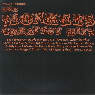MONKEES, The - The Monkees Greatest Hits - limited orange marbled vinyl LP