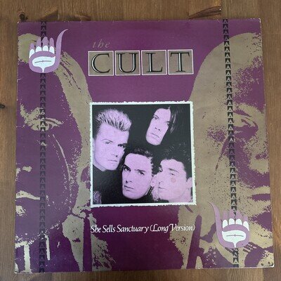 The Cult She Sells Sanctuary (Long Version) 12" Vinyl Record