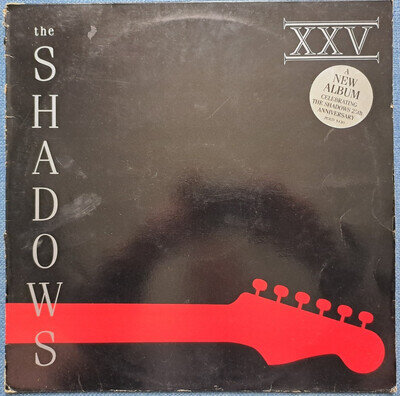 THE SHADOWS - XXV 25TH ANNIVERSARY - 12" VINYL LP ALBUM RECORD - VG