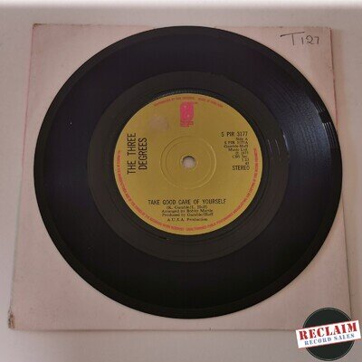 the three degrees - take good care of yourself 7" vinyl record VG