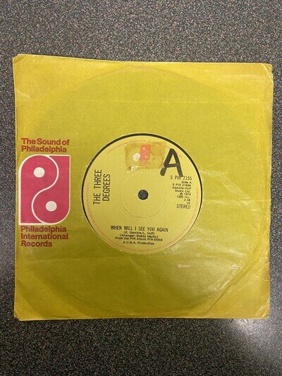 7" Single - The Three Degrees, When Will I See You Again, 1974 (S PIR 2155)