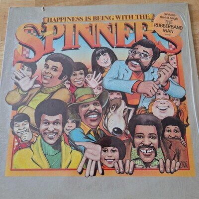 Spinners - Happiness Is Being With The Spinners - Atlantic 1976 Vinyl LP - VG+