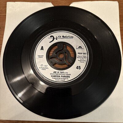 Vanessa Paradis - Joe Le Taxi - 7"Vinyl Single - 1987 - VGC