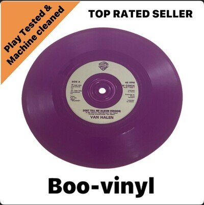 Van Halen - Don't Tell Me 7” Limited Edition 7” Purple Vinyl Record ( No Sleeve)