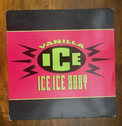 VANILLA ICE "ICE ICE BABY" UK 12” VINYL SINGLE RECORD VG+