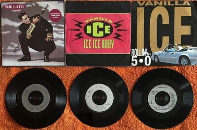 Vanilla Ice - Three 7" Singles (UK)