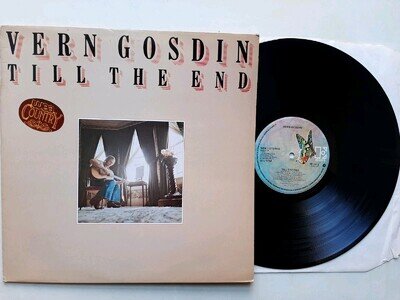 VERN GOSDIN TILL THE END LP 1979 ELEKTRA UK COUNTRY STICKER WEA 7E 1112