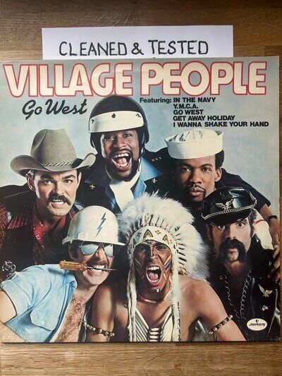 Village People- Go West 12” Vinyl Album (1979 Original) Mercury 9109 621