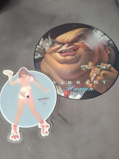 Warrant - Heaven 12” + Cherry Pie 7" Picture Disc bundle Jamie Lane