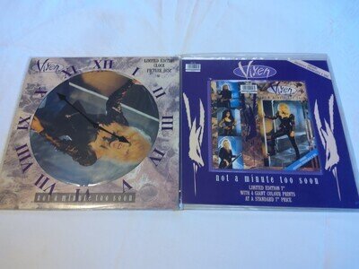 Vixen-Not a Minute too soon 12" Picture Disc & 7" PS Mint