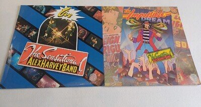 THE SENSATIONAL ALEX HARVEY BAND "Live" & "Impossible Dream"LP 1974/75. VERTIGO