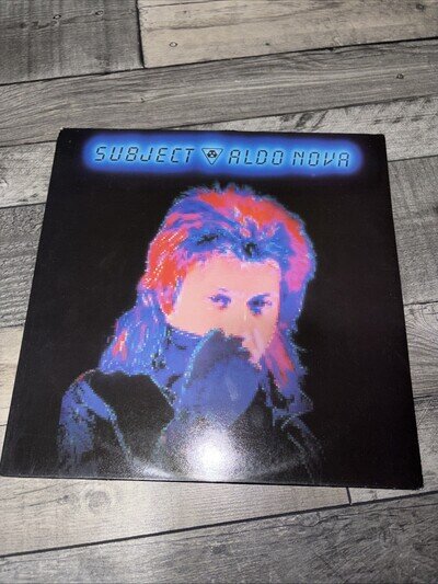 Aldo Nova - Subject…Aldo Nova - 12” Vinyl Record LP - 1983 CBS Reissue Complete