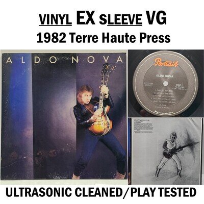 Aldo Nova Self Titled LP Portrait 1982 EX Vinyl w/ Inner Ultrasonic Cleaned 17o